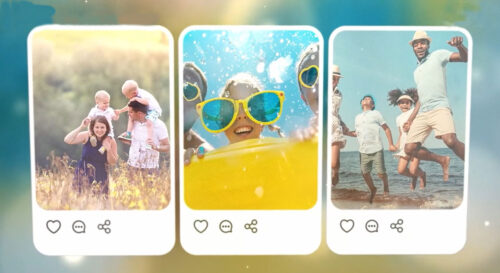 Cell phone snapshots of people travel at different places.