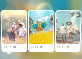 Cell phone snapshots of people travel at different places.